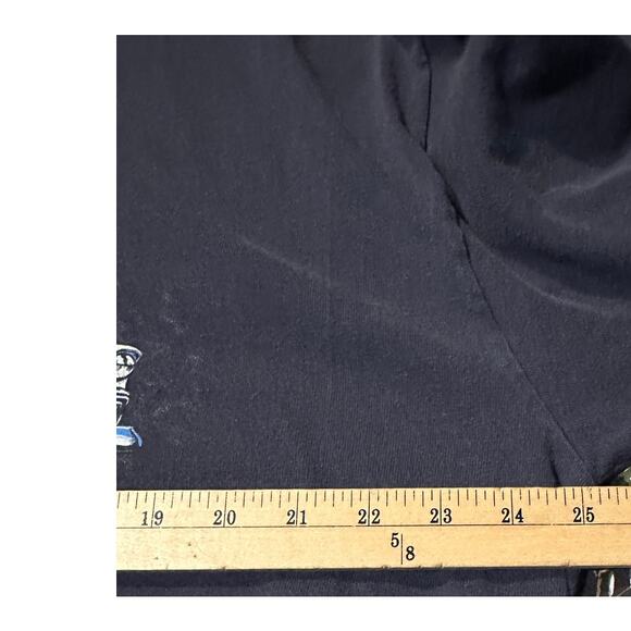 Vintage Lost in the 50s T Shirt Mens XL Navy Hot Rod Y2K Idaho Long Sleeve - Picture 3 of 4